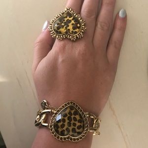 Betsey Johnson Jewelry - Betsey Johnson leopard heart bracelet Betsey Johnson Jewelry - Betsey Johnson leopard heart bracelet